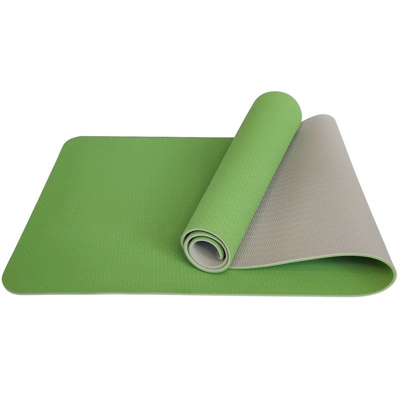 6Mm Double Layer Yoga Mat Tpe Two Color Fitness Exercise Mat