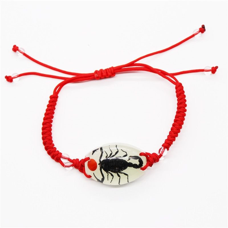 Summer Women Fashion Luminous Insect Amber Woven Bracelet 6-Bag