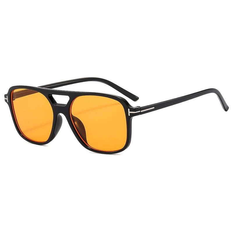 Women Fashion T-Shaped Double Beam Sunglasses