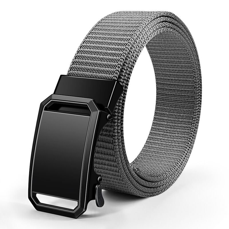 Men Fashion Casual Business Automatic Buckle Nylon Belt