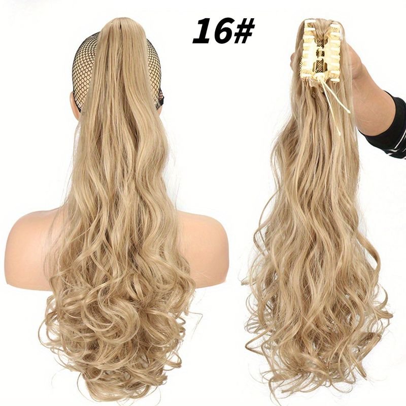 Ponytail Wig Women Hair Claw Long Curly Natural Simulation Hair Extension