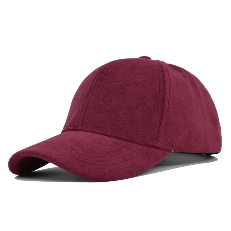 Neutral Simple Solid Color Suede Sunshade Cap