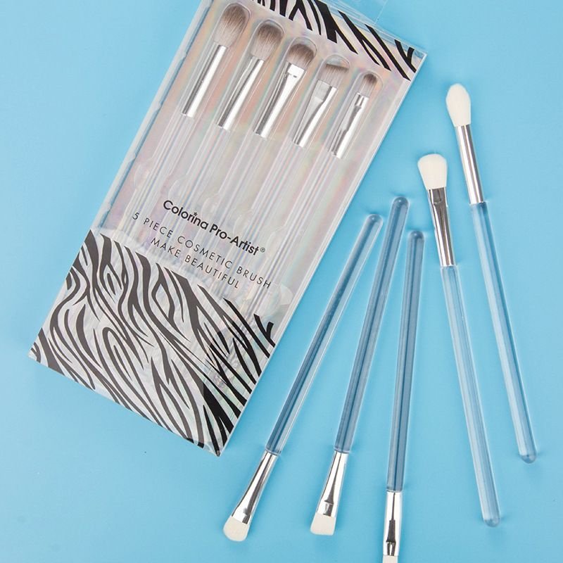 5pcs/set Mini Size Crystal Handle Makeup Brushes Set