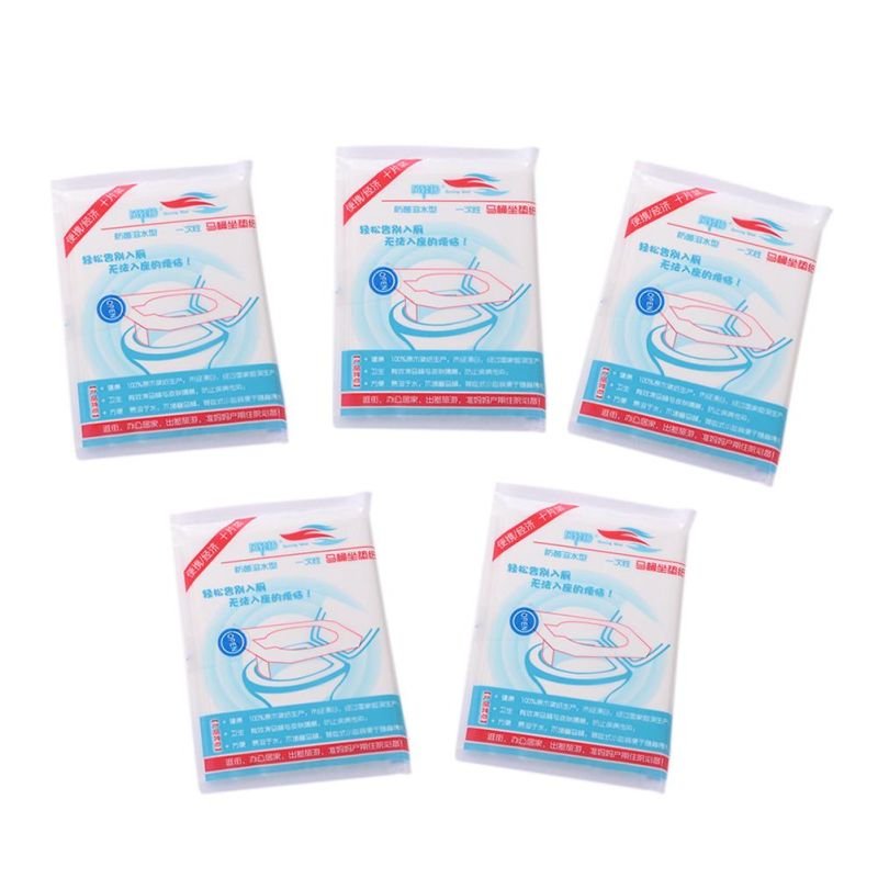 10pcs Travel Portable Disposable Toilet Seat Cushion Papers