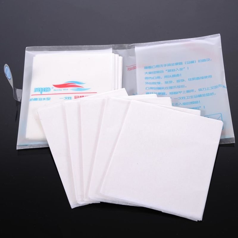 10pcs Travel Portable Disposable Toilet Seat Cushion Papers