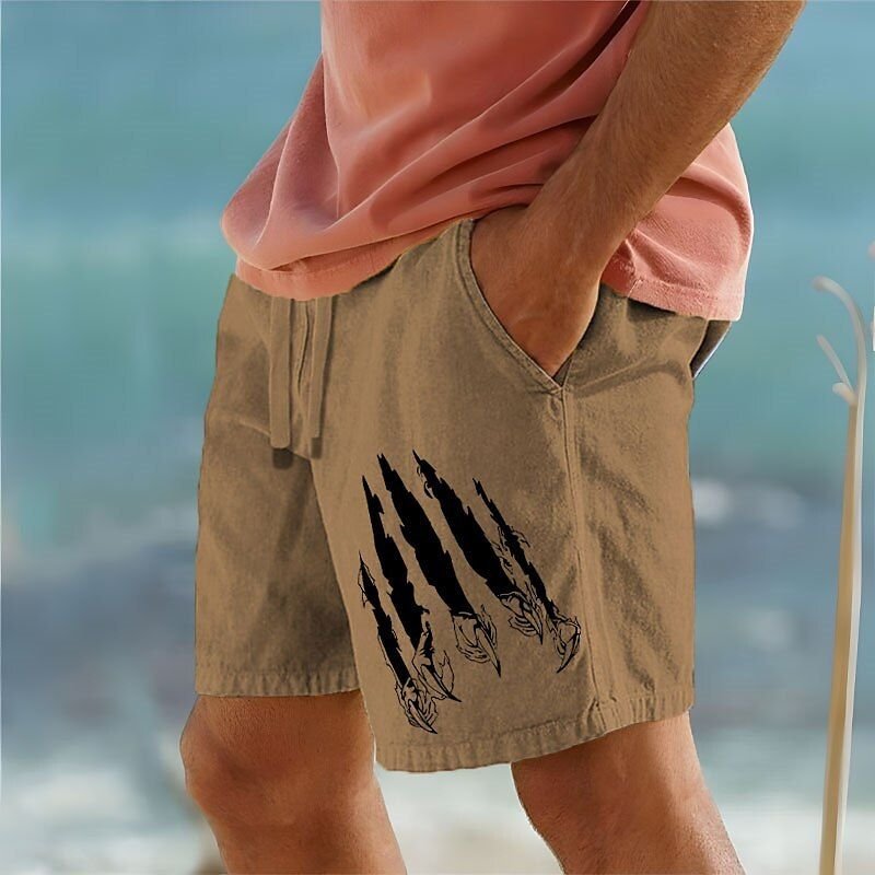 Men Summer Leisure Holiday Hawaii Beach 3D Print Plus Size Shorts