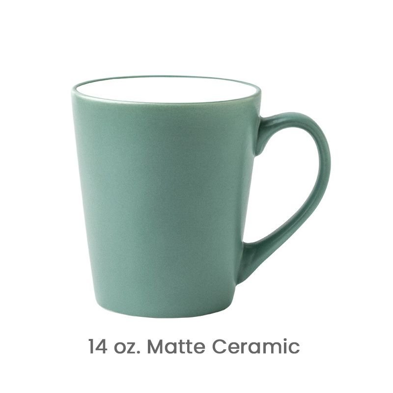 14 oz. Custom Logo Creative Matte Solid Color Mug