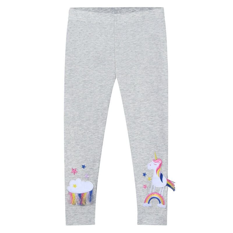 Girls Small Animal Print Elastic Force Leggings