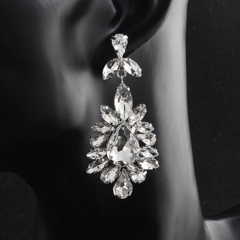 Exaggerated Fashion Rhinestone Alloy Earrings