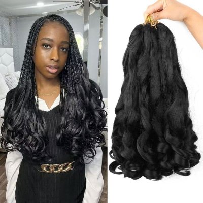 Women Fashion Long Curly Hair Wig Braid