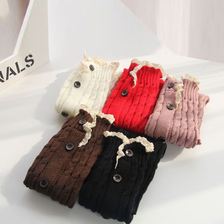 Autumn And Winter Women Fashion Warm Knitted Wool Leg Warmer