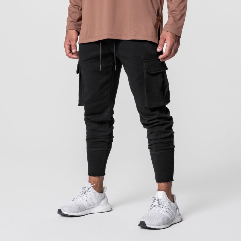 Men Fashion Casual Basic Versatile Solid Color Cargo Jogger Pants