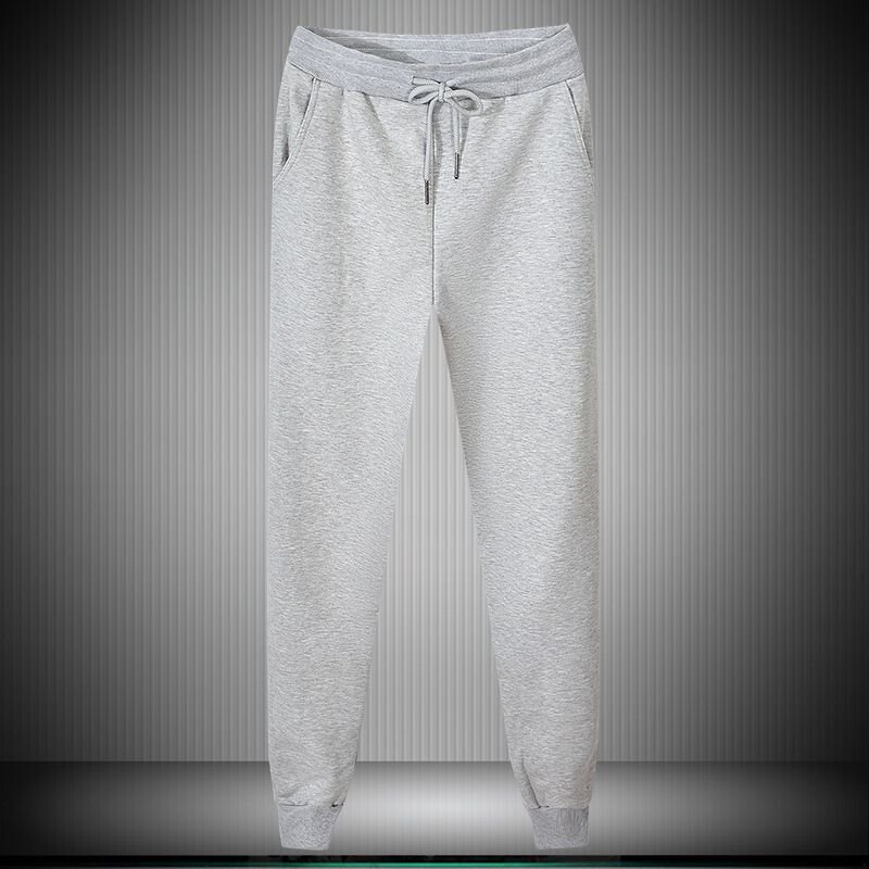 Men Fashion Casual Solid Color Plus Size Fleeces Sport Jogger Pants