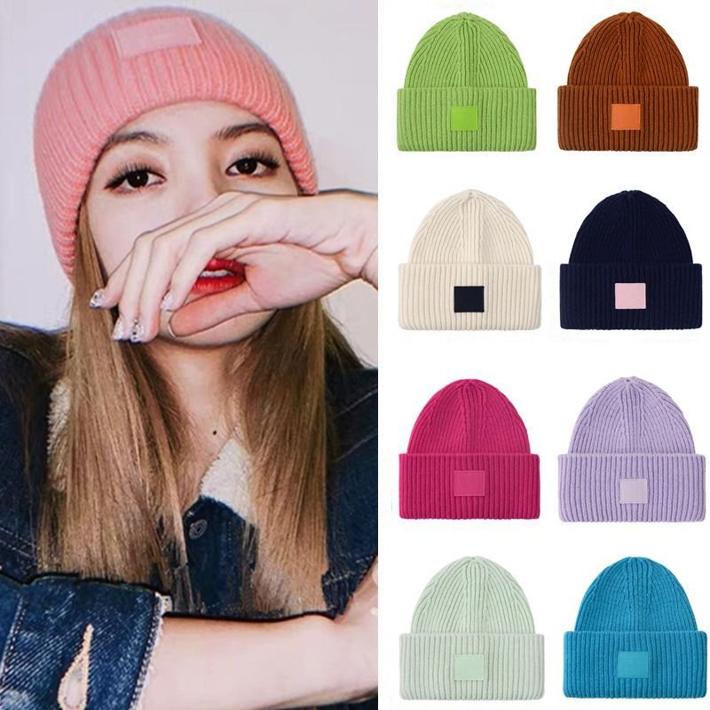 Autumn Winter Fashion Cute Smiling Face Warm Ear Protection Knitted Wool Hat