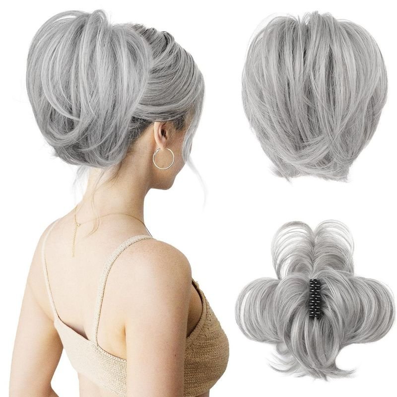 Fashion Women Curly Short Hair Claw Extension