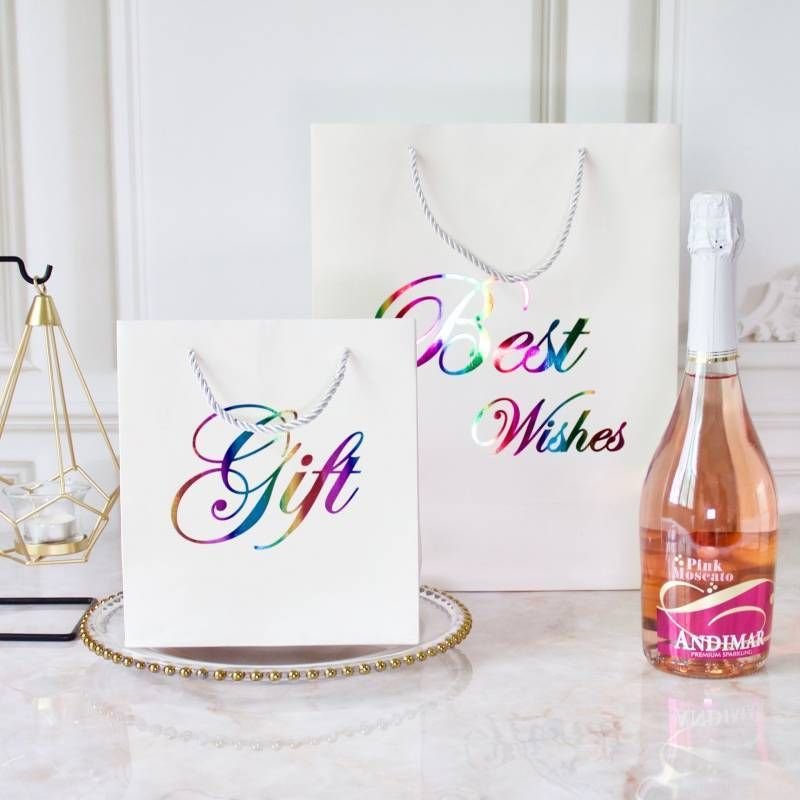 Simple Letter Print Birthday Gift Bag