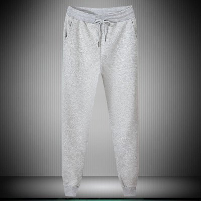 Men Fashion Casual Solid Color Plus Size Fleeces Sport Jogger Pants