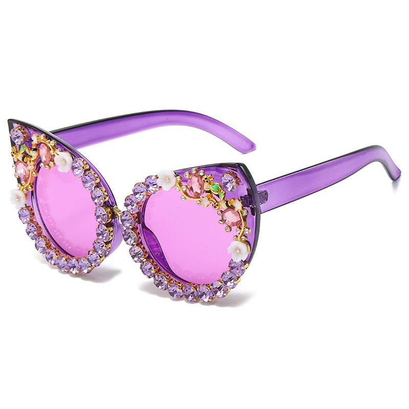 Women Fashion Creative Diamond Eye Sunglasses