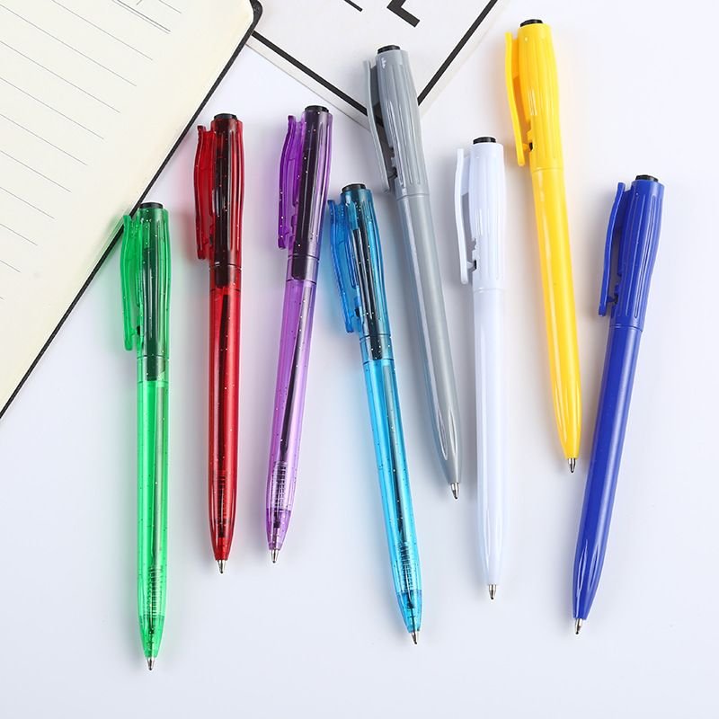 Simple Office Stationery Bullet Push Ballpoint Pen