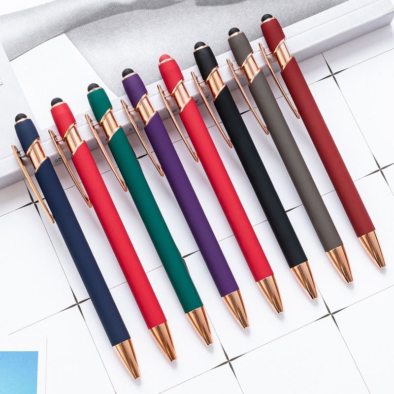 Simple Metal Push Aluminum Ball Pen