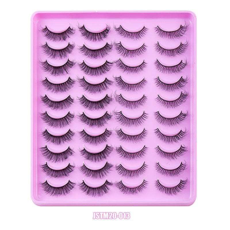 Women Simple Natural Thick Curly 20 Pairs Of Mixed False Eyelashes