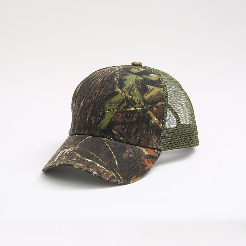 Neutral Simple Camouflage Mesh Cap Sunscreen Cap