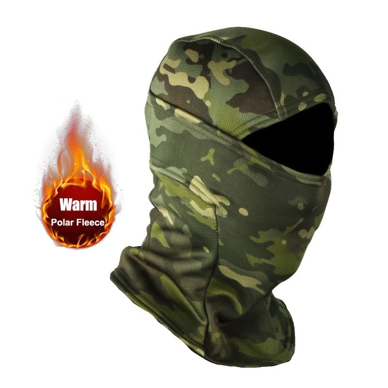 Outdoor Riding Velvet Warm Camouflage Ski Mask