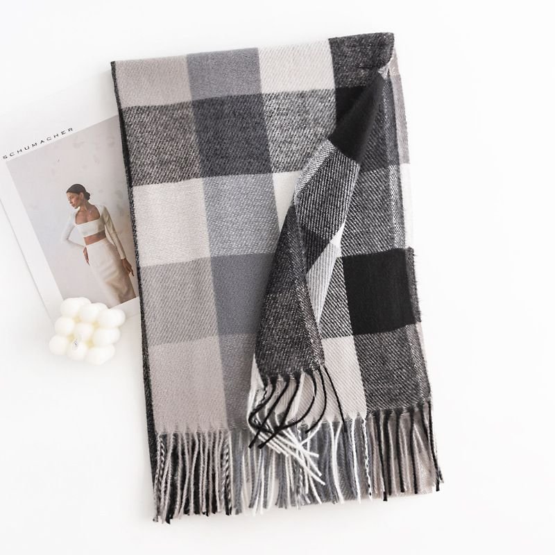 Autumn Winter Women Fashion Warm Cold-Proof Cashmere Scarf