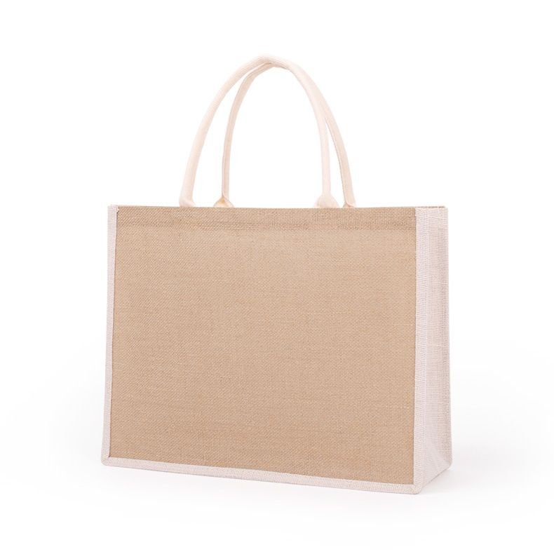 Custom Logo Multicolor Blank Linen Tote Bag