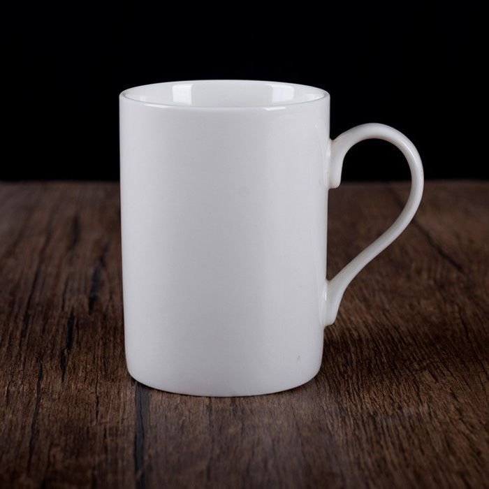 White Ceramic Mug Custom Logo Print