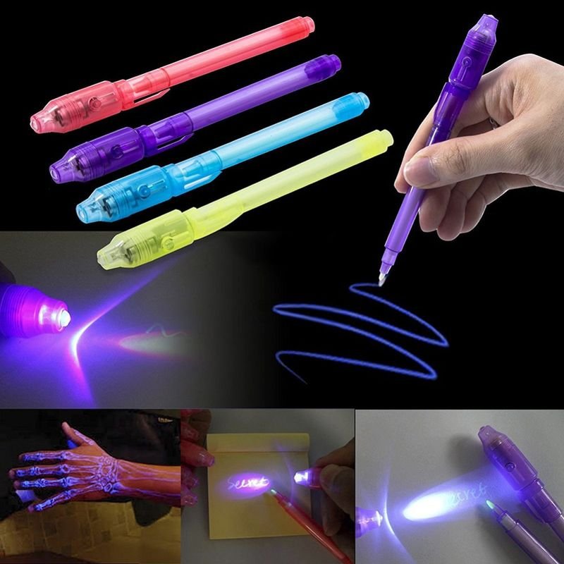 Simple Creative LED Electronic Purple Light Lamp Banknote Invisible Highlighter