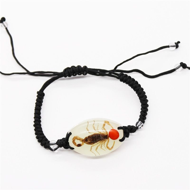 Summer Women Fashion Luminous Insect Amber Woven Bracelet 6-Bag