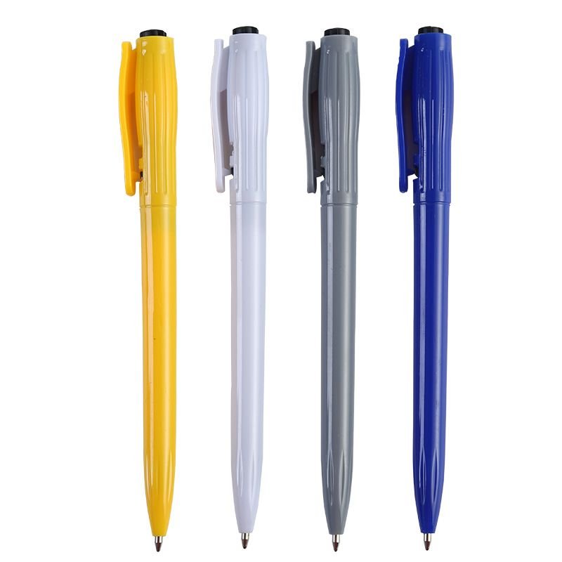 Simple Office Stationery Bullet Push Ballpoint Pen