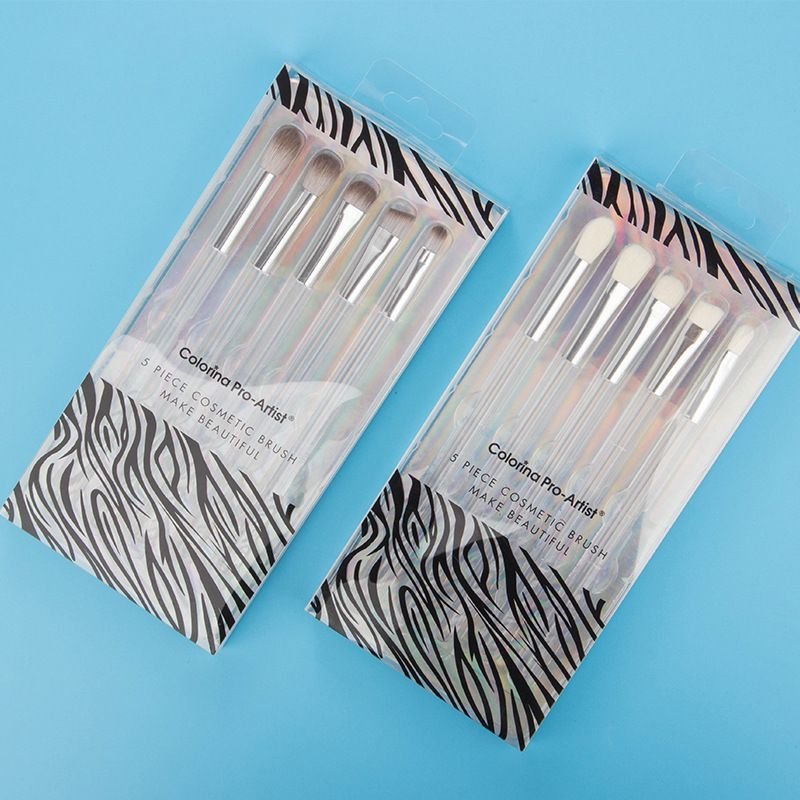 5pcs/set Mini Size Crystal Handle Makeup Brushes Set