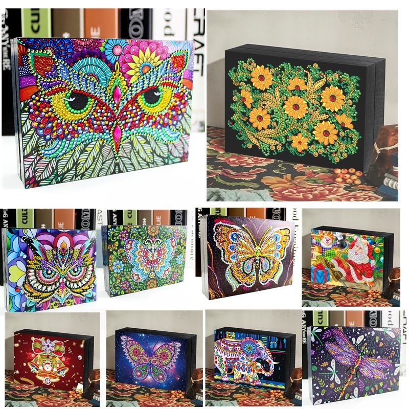 Handmade DIY Butterfly Floral 5D Diamond Painting Painting Cross Stitch Jewelry Storage Box