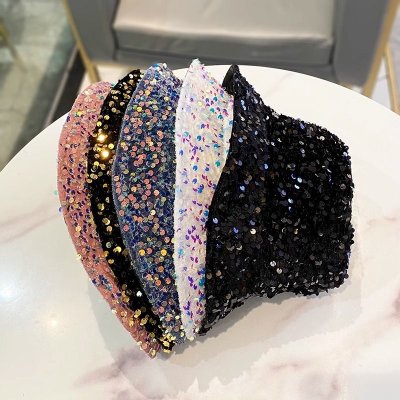 Women Fashion Colorful Sequins Bucket Hats