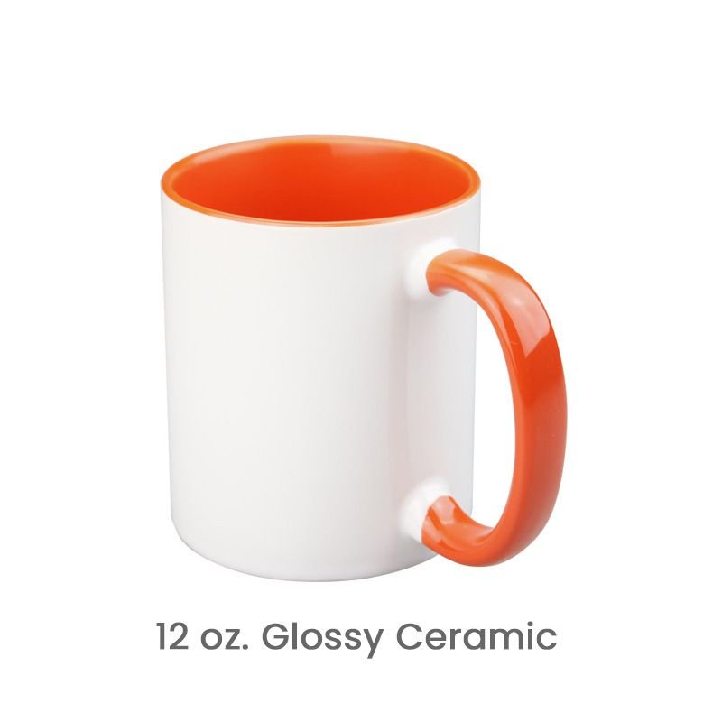 12 oz. Custom Logo Inner Color Glossy Double Color Mug