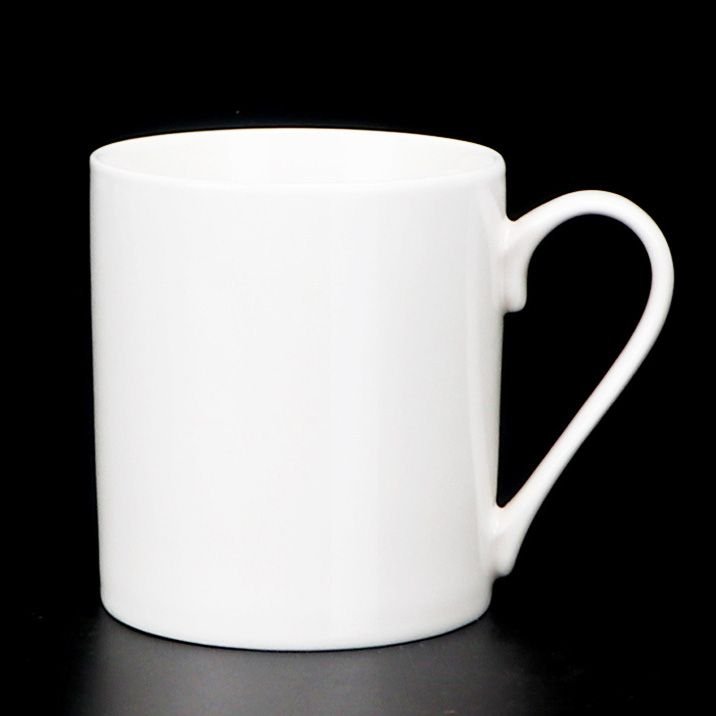 White Ceramic Mug Custom Logo Print