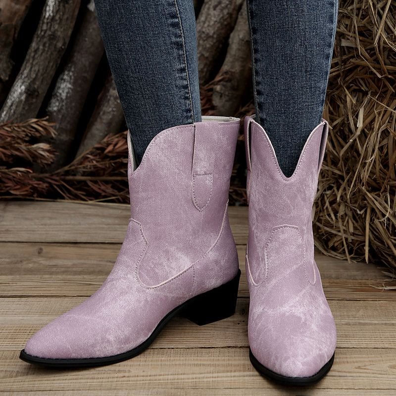 Autumn And Winter Women Vintage Plus Size Ankle Boots