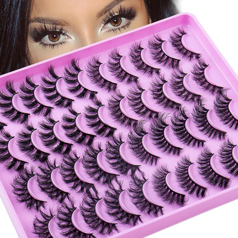 Women Simple Natural Thick Curly 20 Pairs Of Mixed False Eyelashes