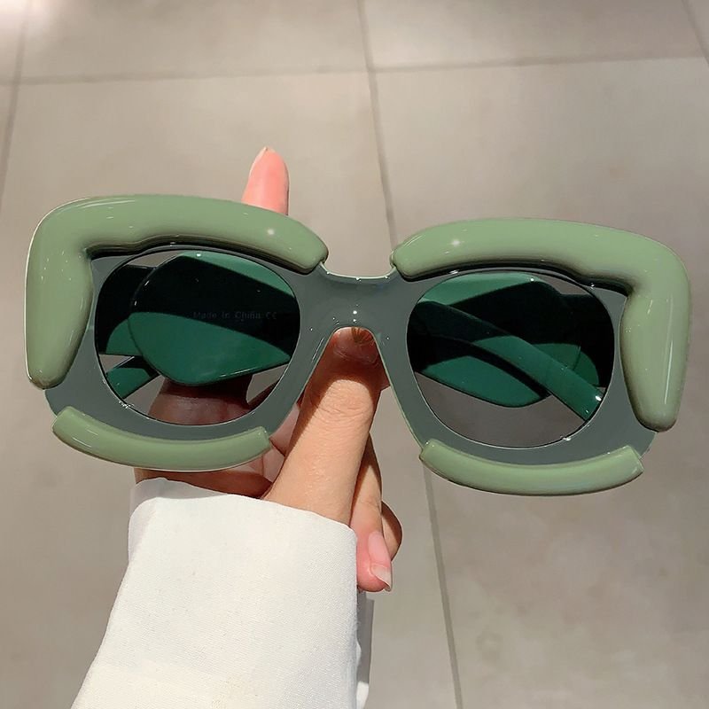 Women Fashion Funny Y2K Bubble Cloud Stitching Sunglasses