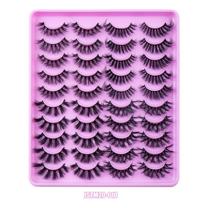 Women Simple Natural Thick Curly 20 Pairs Of Mixed False Eyelashes