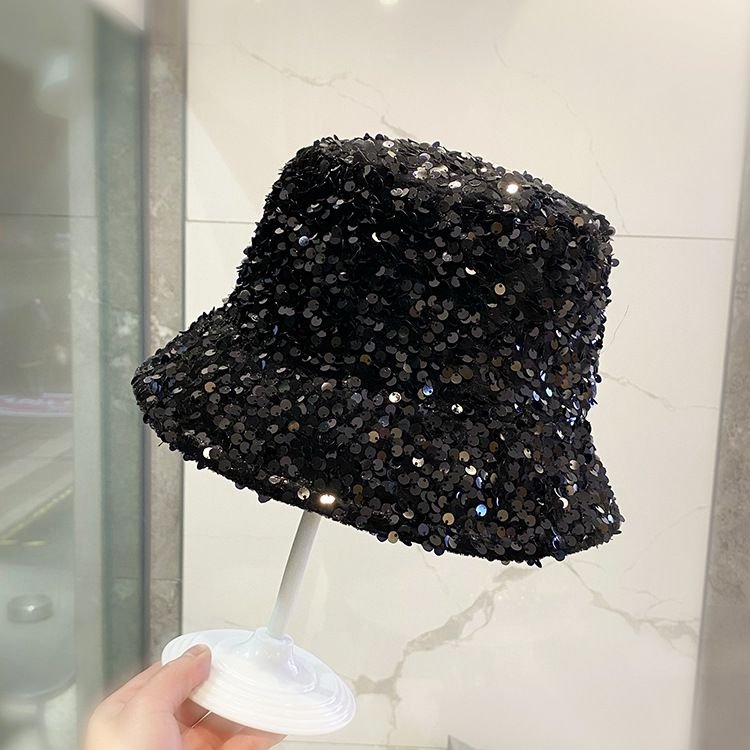 Women Fashion Colorful Sequins Bucket Hats