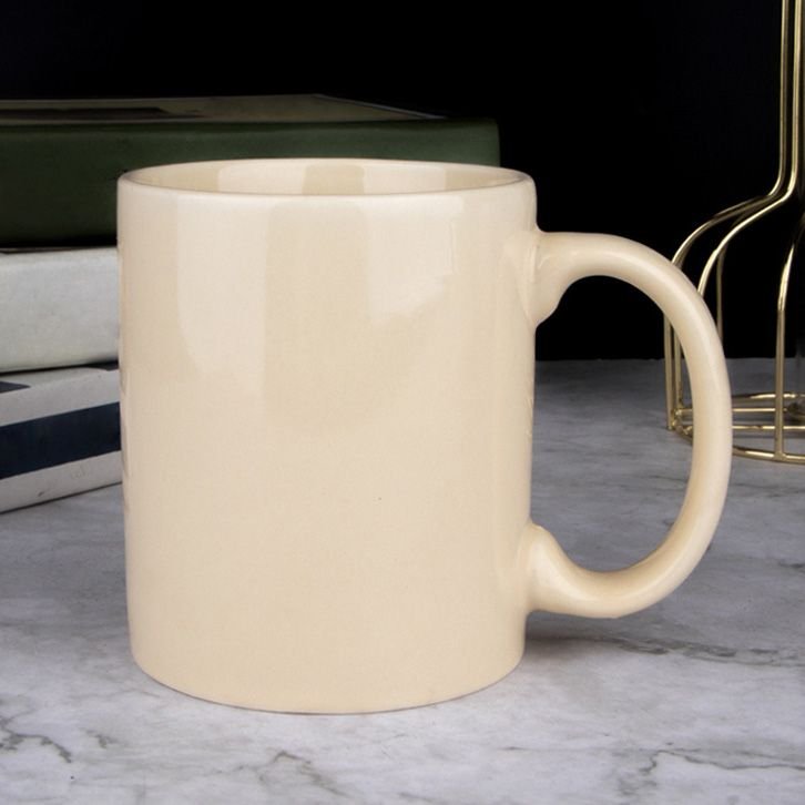 White Ceramic Mug Custom Logo Print