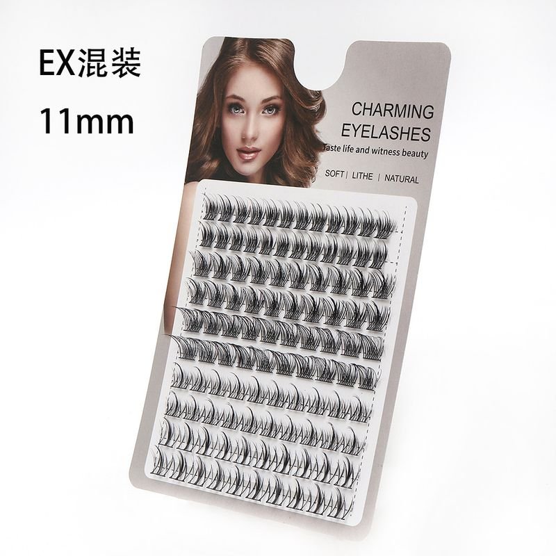 Women Natural Curly Single Cluster False Eyelashes