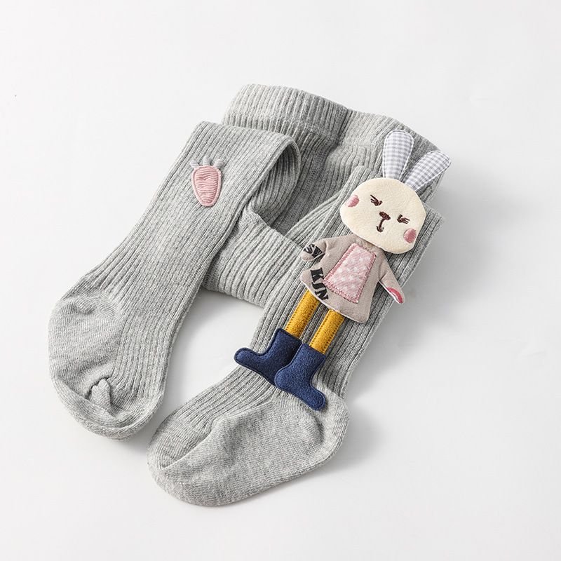 Girls Cute Cartoon Rabbit Decor Leggings Pantyhose