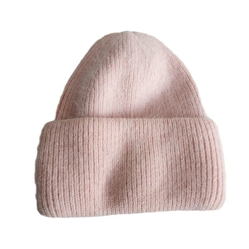 Wool Knitted Hat Women Autumn And Winter Pullover Ear Protection Knitted Beanie