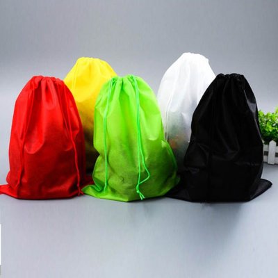 Fashion None-woven Fabric Drawstring Shoe Storage Packaging Bag