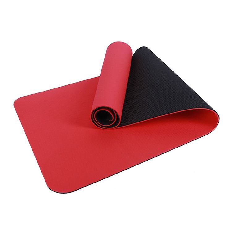 6Mm Double Layer Yoga Mat Tpe Two Color Fitness Exercise Mat