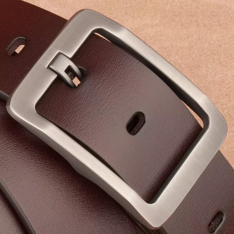 Men Fashion Casual Business Square Pin Buckle PU Belt